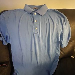 Peter Millar blue polo shirt Xl